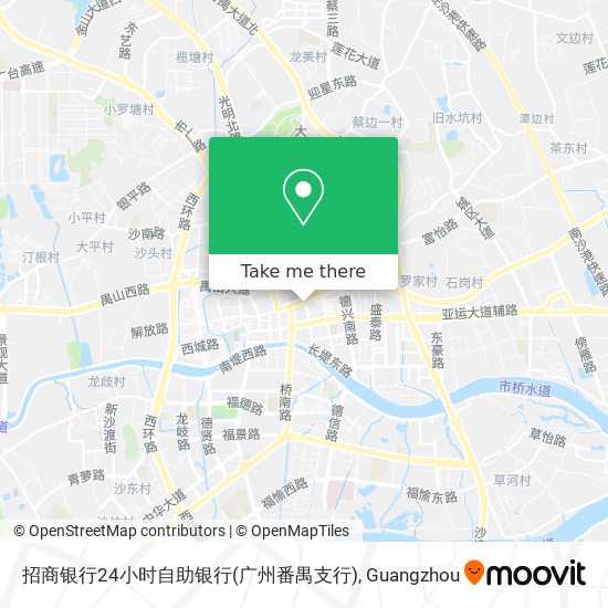 招商银行24小时自助银行(广州番禺支行) map