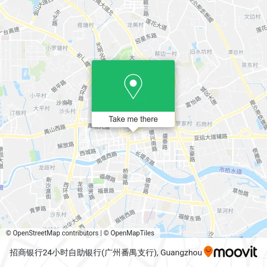 招商银行24小时自助银行(广州番禺支行) map
