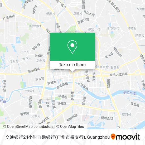 交通银行24小时自助银行(广州市桥支行) map