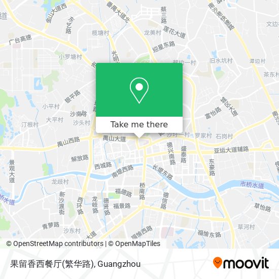 果留香西餐厅(繁华路) map