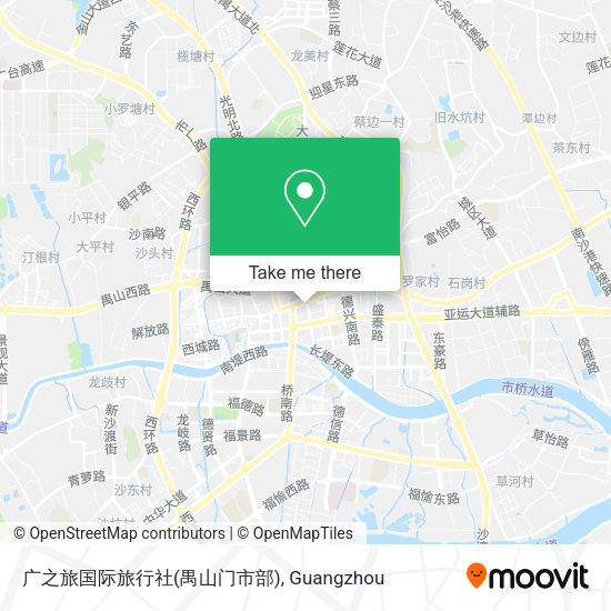 广之旅国际旅行社(禺山门市部) map
