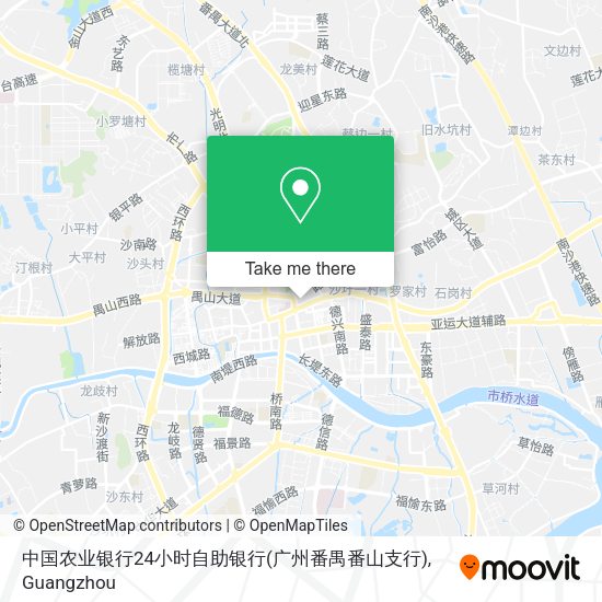 中国农业银行24小时自助银行(广州番禺番山支行) map