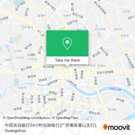 中国农业银行24小时自助银行(广州番禺番山支行) map