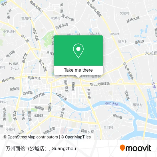 万州面馆（沙墟店） map