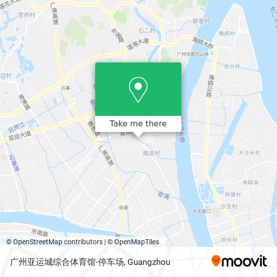 广州亚运城综合体育馆-停车场 map