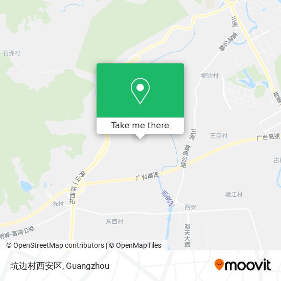坑边村西安区 map