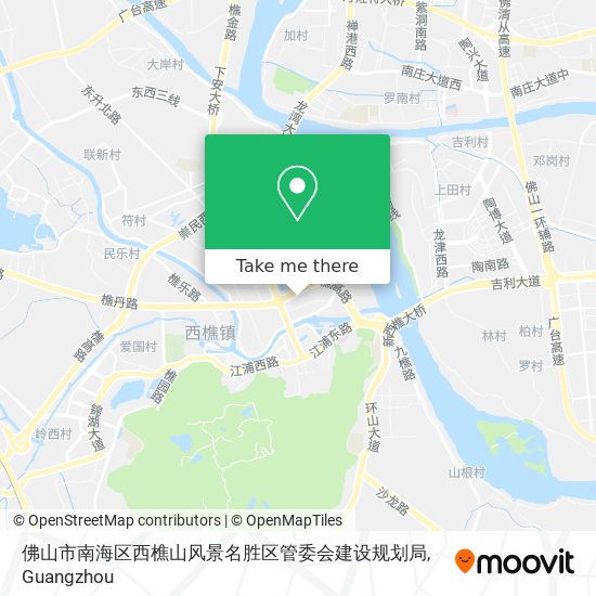 佛山市南海区西樵山风景名胜区管委会建设规划局 map