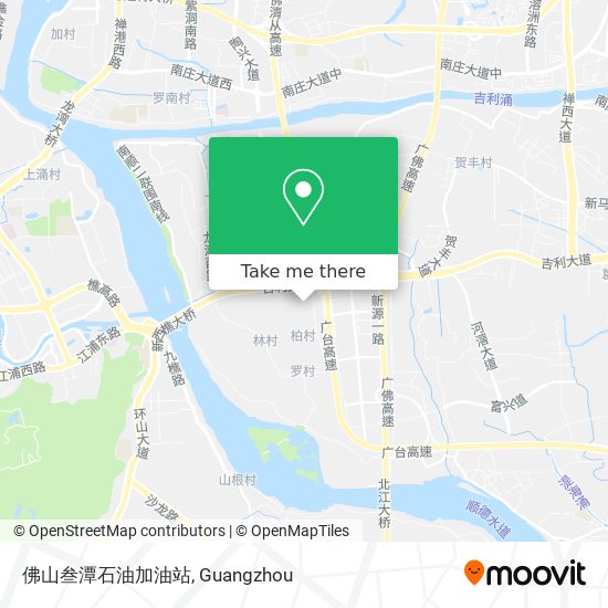 佛山叁潭石油加油站 map