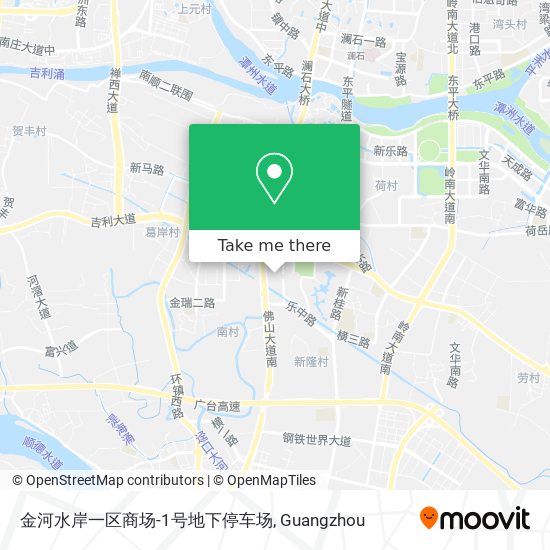 金河水岸一区商场-1号地下停车场 map