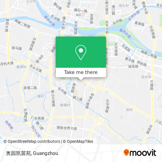 奥园凯茵苑 map