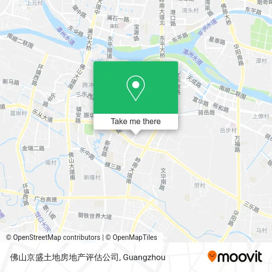 佛山京盛土地房地产评估公司 map