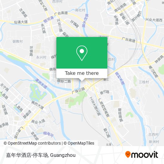 嘉年华酒店-停车场 map