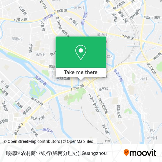 顺德区农村商业银行(锦南分理处) map