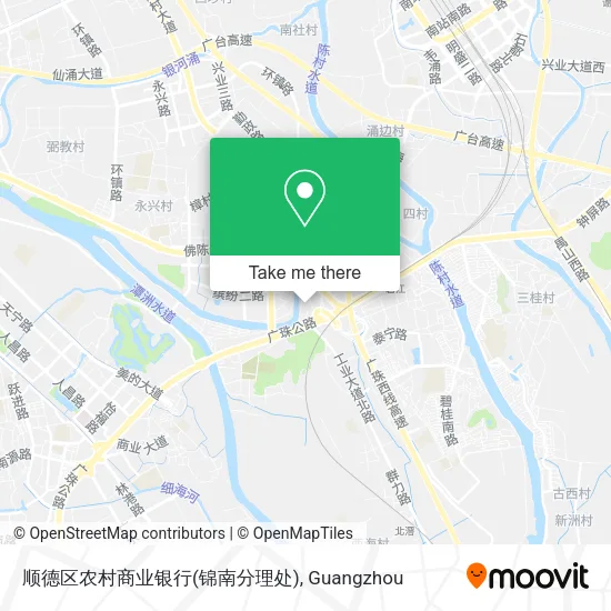 顺德区农村商业银行(锦南分理处) map