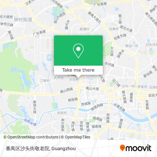 番禺区沙头街敬老院 map