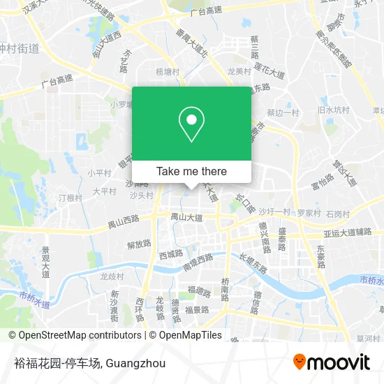 裕福花园-停车场 map