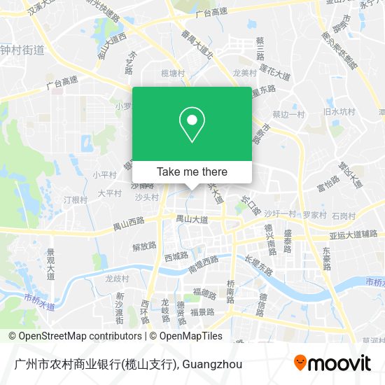 广州市农村商业银行(榄山支行) map