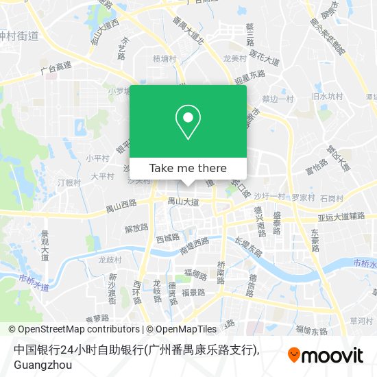 中国银行24小时自助银行(广州番禺康乐路支行) map