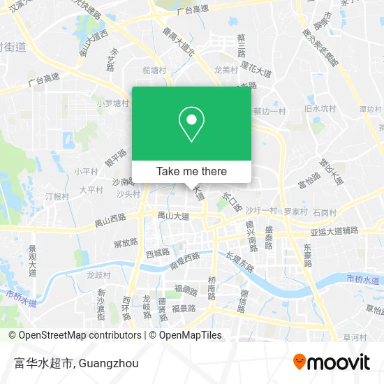 富华水超市 map