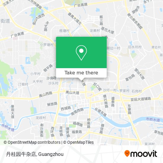 丹桂园牛杂店 map