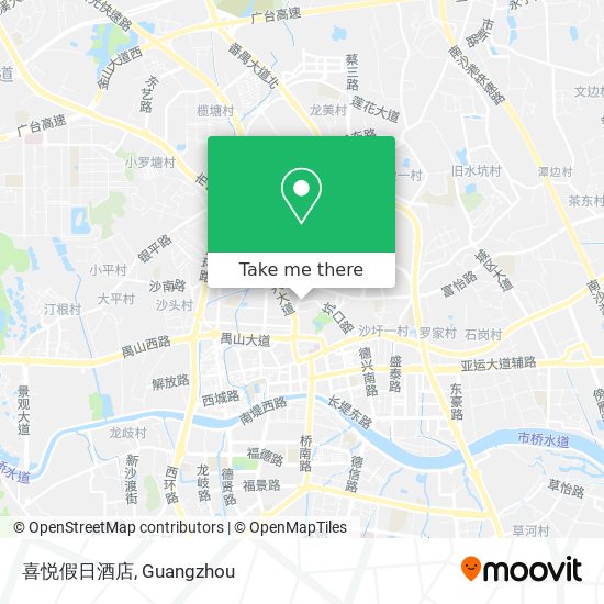 喜悦假日酒店 map