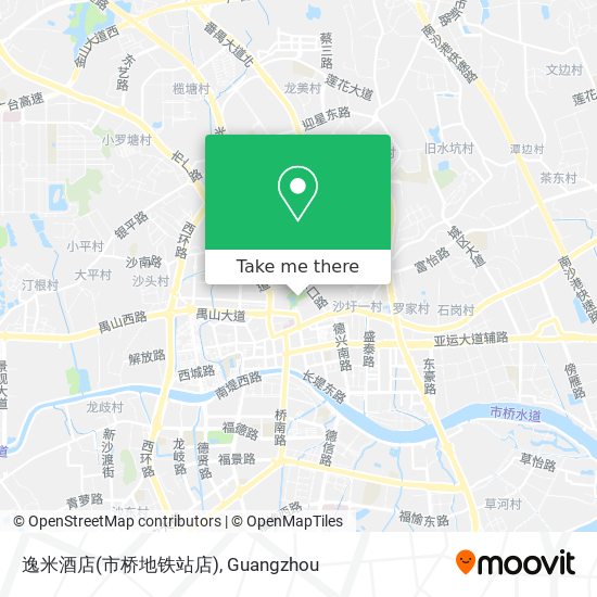 逸米酒店(市桥地铁站店) map