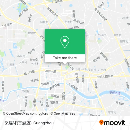 采蝶轩(百越店) map