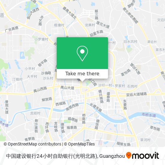 中国建设银行24小时自助银行(光明北路) map