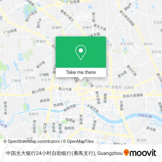 中国光大银行24小时自助银行(番禺支行) map