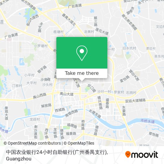 中国农业银行24小时自助银行(广州番禺支行) map