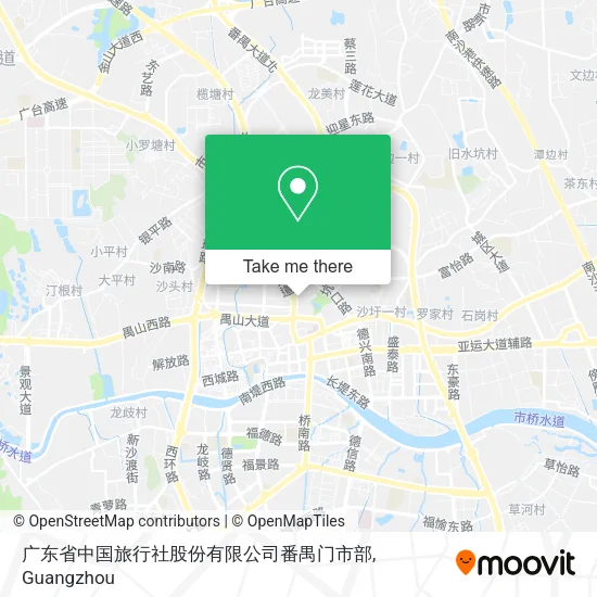 广东省中国旅行社股份有限公司番禺门市部 map