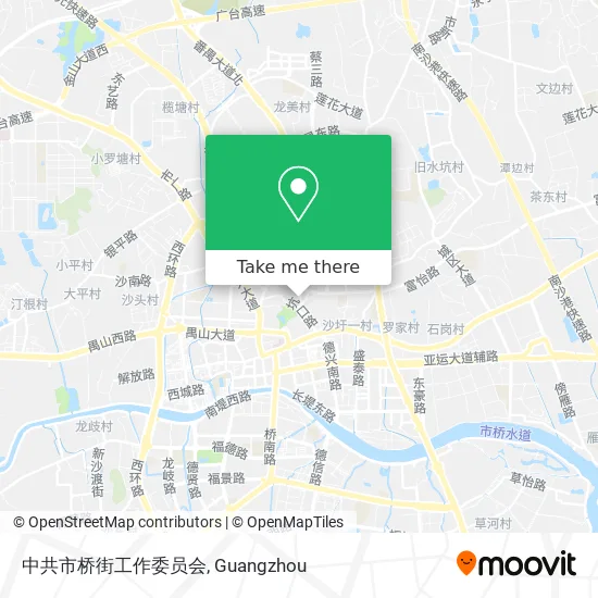 中共市桥街工作委员会 map