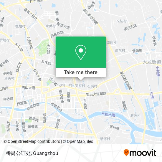 番禺公证处 map