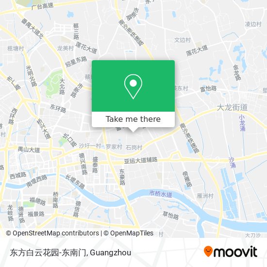 东方白云花园-东南门 map