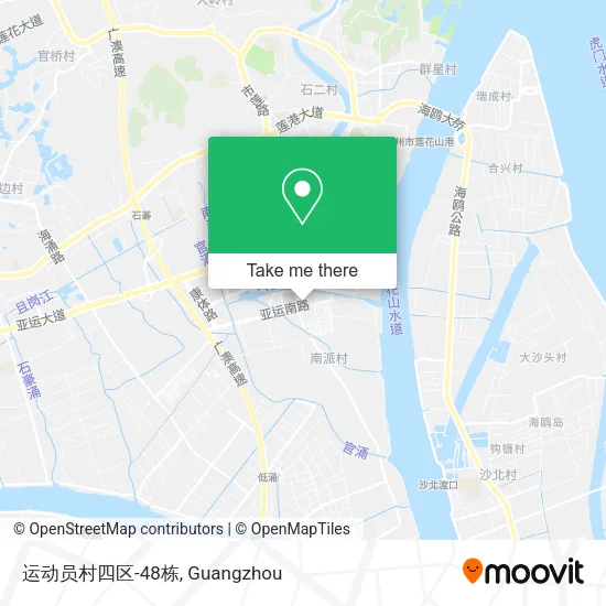 运动员村四区-48栋 map