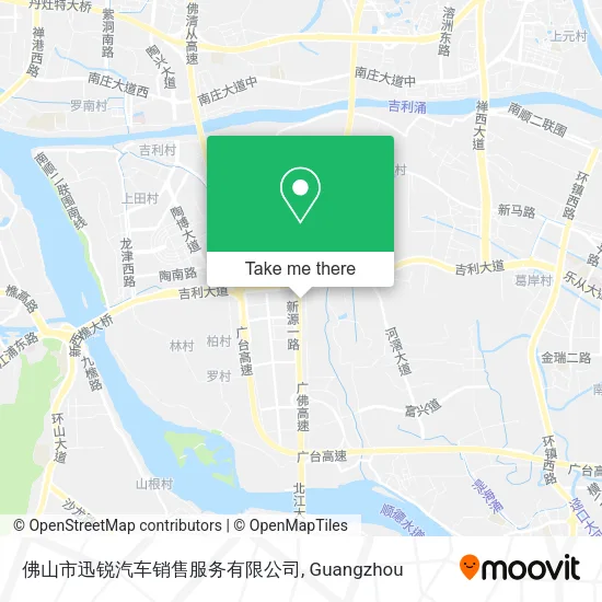 佛山市迅锐汽车销售服务有限公司 map