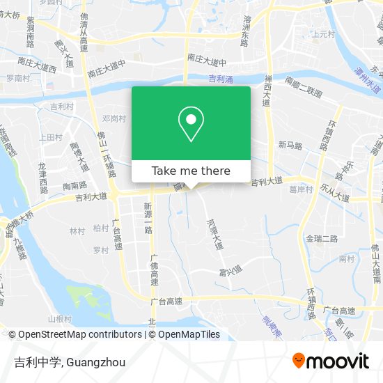 吉利中学 map