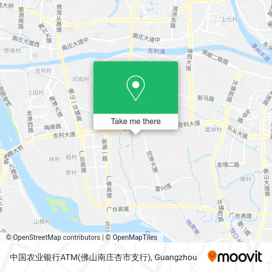 中国农业银行ATM(佛山南庄杏市支行) map