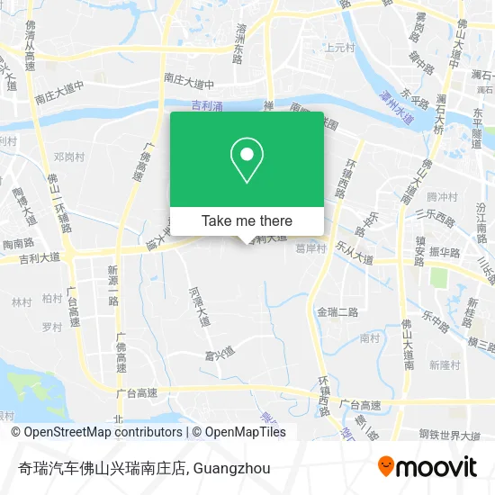 奇瑞汽车佛山兴瑞南庄店 map