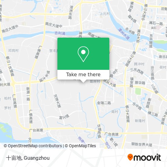 十亩地 map