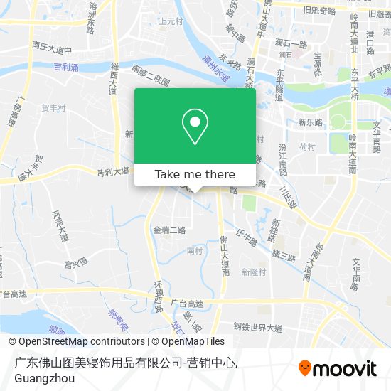 广东佛山图美寝饰用品有限公司-营销中心 map