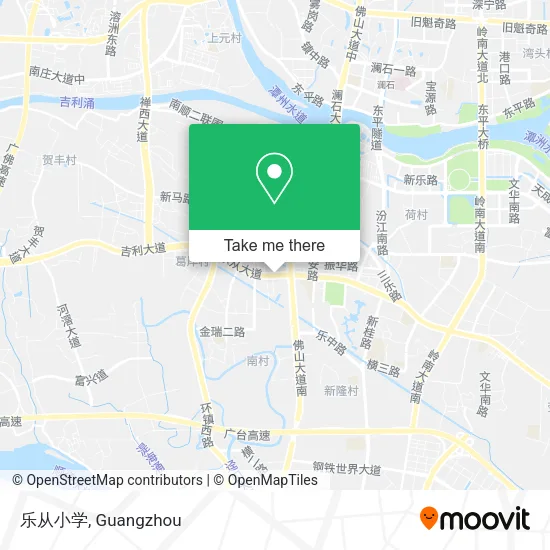 乐从小学 map