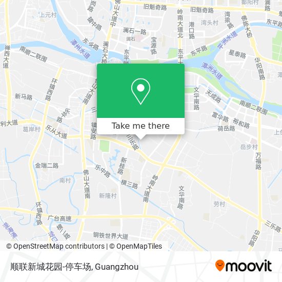 顺联新城花园-停车场 map