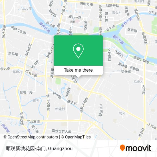 顺联新城花园-南门 map