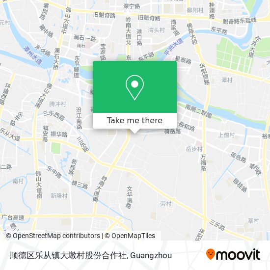顺德区乐从镇大墩村股份合作社 map