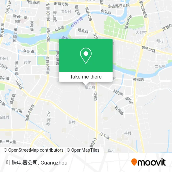 叶腾电器公司 map