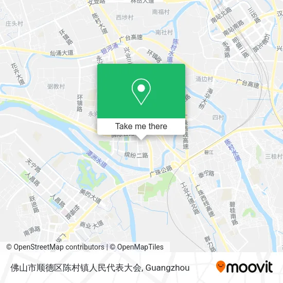 佛山市顺德区陈村镇人民代表大会 map