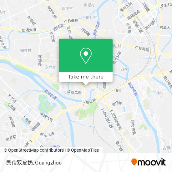 民信双皮奶 map