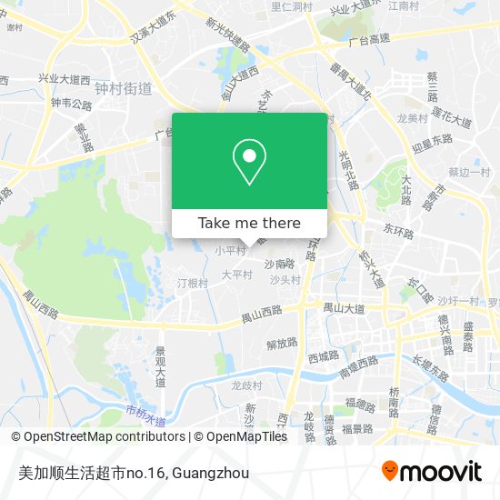 美加顺生活超市no.16 map