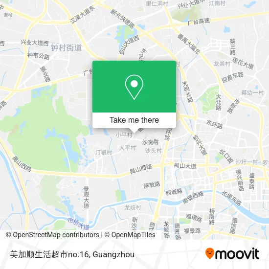 美加顺生活超市no.16 map